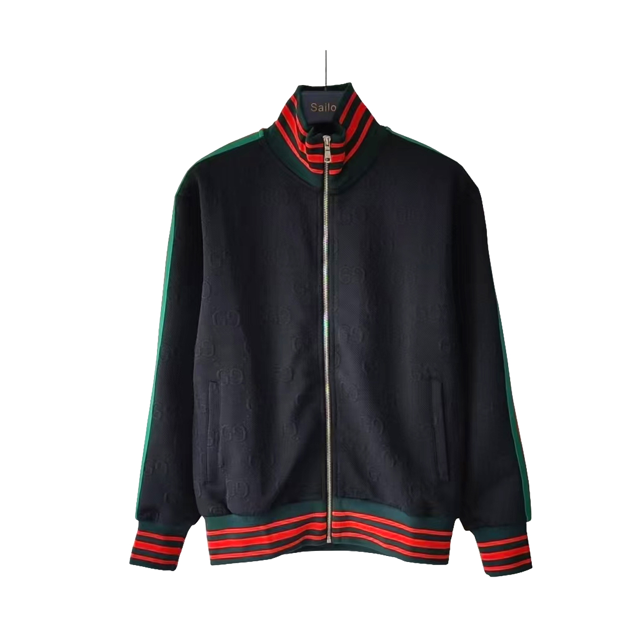 Local pick-up: 330 Actual photo details + size chart Gucci/Gucci 24SS double G webbing suit jacket high-quality double-layer composite cotton, special feel, super texture, comfortable, soft, breathable, casual and loose fit