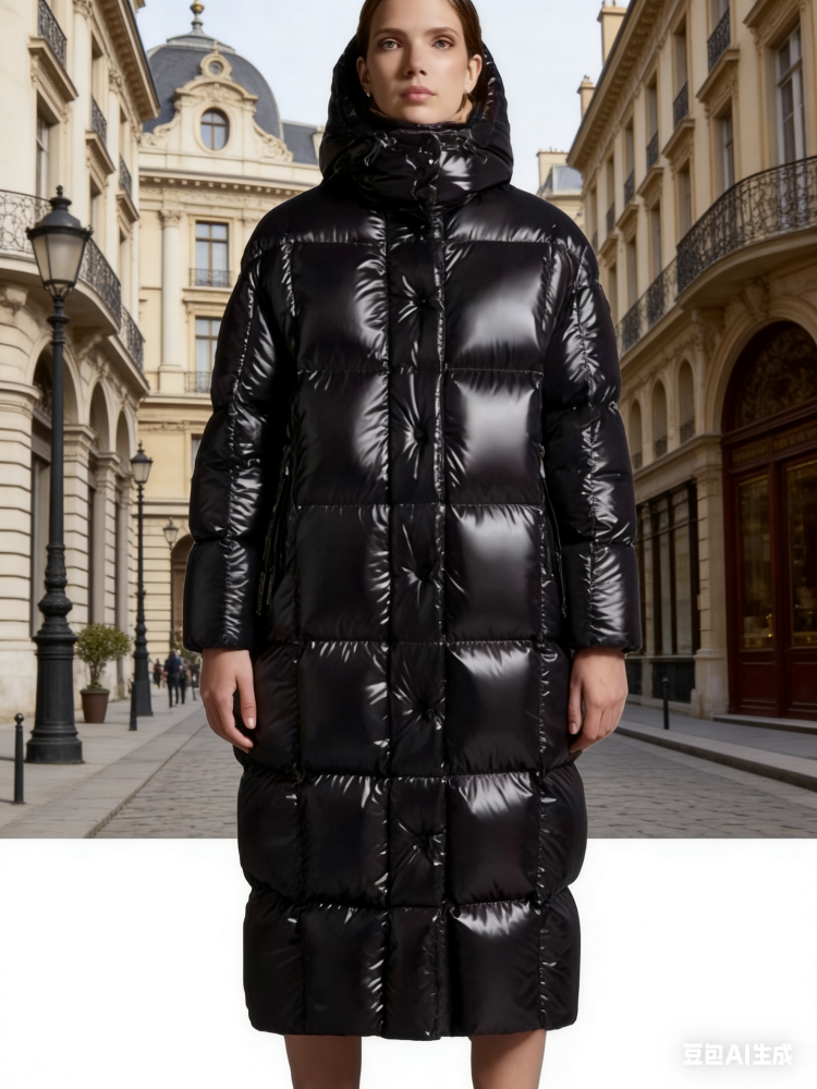Moncler Parnaiba long women's down jacket.